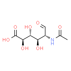 N-acetylaltrosaminouronic acid Structure