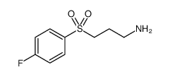 1-Propanamine, 3-[(4-fluorophenyl)sulfonyl] Structure