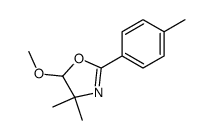 5-methoxy-4,4-dimethyl-2-(p-tolyl)-4,5-dihydrooxazole Structure