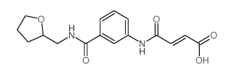 (E)-4-Oxo-4-(3-{[(tetrahydro-2-furanylmethyl)-amino]carbonyl}anilino)-2-butenoic acid Structure