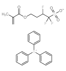 TRIPHENYLSULFONIUM 1,1,2-TRIFLUORO-4-(METHACRYLOYLOXY)BUTANE-1-SULFONATE Structure