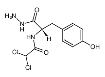 N-dichloroacetyl-L-tyrosine hydrazide Structure