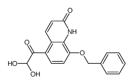 5-(2,2-Dihydroxyacetyl)-8-(benzyloxy)-carbostyril Structure