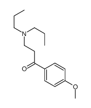 3-(DIPROPYLAMINO)-1-(4-METHOXYPHENYL)PROPAN-1-ONE HYDROCHLORIDE structure