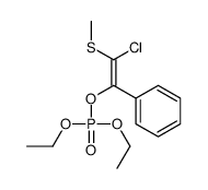 (2-chloro-2-methylsulfanyl-1-phenylethenyl) diethyl phosphate结构式