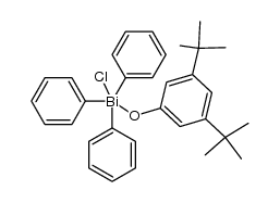 (3,5-di-t-butylphenoxy)triphenylbismuth chloride Structure