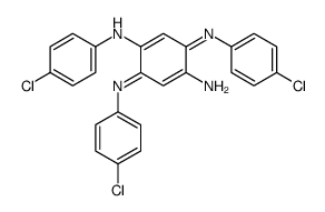 1-N-(4-chlorophenyl)-3,6-bis[(4-chlorophenyl)imino]cyclohexa-1,4-diene-1,4-diamine Structure