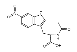 Nα-acetyl-6-nitro-D,L-tryptophan结构式