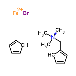 (二茂铁甲基)三甲基溴化铵结构式