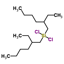 Dichloro[bis(2-ethylhexyl)]silane Structure