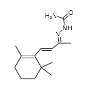 4t-(2,6,6-trimethyl-cyclohex-1-enyl)-but-3-en-2-one semicarbazone结构式