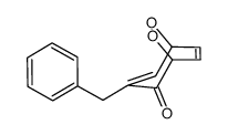 3-benzyl-6,7-dioxabicyclo[3.2.2]nona-2,8-dien-4-one结构式