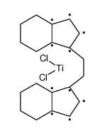 dichloro[rac-ethylenebis(4,5,6,7-tetrahydro-1-indenyl)]titanium(iv) Structure