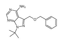 3-(Benzyloxymethyl)-1-tert-butyl-1H-pyrazolo[3,4-d]pyrimidin-4-amine Structure