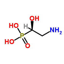 [(1R)-2-Amino-1-hydroxyethyl]phosphonic acid Structure