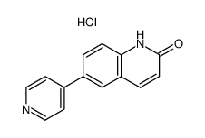 6-Pyridin-4-yl-1H-quinolin-2-one; hydrochloride Structure