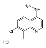 7-Chloro-4-hydrazino-8-methylquinoline hydrochloride Structure