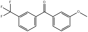 (3-甲氧基苯基)(3-(三氟甲基)苯基)甲酮结构式
