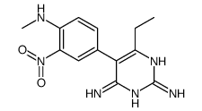 6-ethyl-5-[4-(methylamino)-3-nitrophenyl]pyrimidine-2,4-diamine Structure