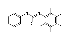 N-methyl-N'-(perfluorophenyl)-N-phenylcarbamimidic chloride Structure