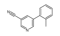 5-o-tolylpyridine-3-carbonitrile结构式