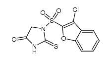 1-(3-chlorobenzo[b]furan-2-ylsulfonyl)-2-thiohydantoin结构式