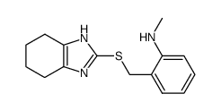 2-[(2-methylamino)benzylthio]-4,5,6,7-tetrahydro-1H-benzimidazole结构式