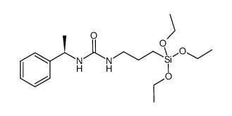 (R)-N-1-PHENYLETHYL-N'-TRIETHOXYSILYLPROPYLUREA Structure