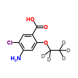 4-Amino-5-chloro-2-ethoxybenzoic Acid-d5 structure