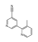 5-(3-methylpyridin-2-yl)pyridine-3-carbonitrile结构式