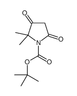 2,2-Dimethyl-3,5-dioxo-pyrrolidine-1-carboxylic acid tert-butyl ester picture