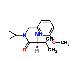 N-Cyclopropyl-N-(3-methoxybenzyl)-L-valinamide Structure