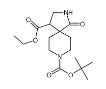 1-Oxo-2,8-diaza-spiro[4.5]decane-4,8-dicarboxylic acid 8-tert-butyl ester 4-ethyl ester picture