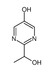 2-(1-Hydroxyethyl)Pyrimidin-5-Ol结构式