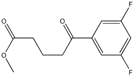 methyl 5-(3,5-difluorophenyl)-5-oxopentanoate Structure