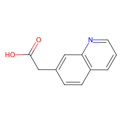 2-(喹啉-7-基)乙酸结构式