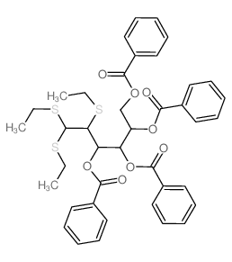 D-Glucose,2-S-ethyl-2-thio-, diethyl dithioacetal, tetrabenzoate (9CI) picture