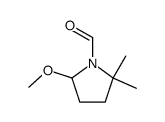 1-Pyrrolidinecarboxaldehyde, 5-methoxy-2,2-dimethyl- (9CI) Structure