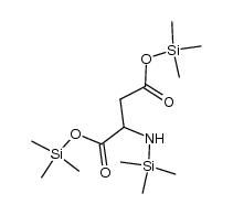 N-trimethylsilanyl-aspartic acid bis-trimethylsilanyl ester Structure