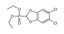 5,6-dichloro-2-diethoxyphosphoryl-1,3-benzodioxole Structure