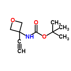 tert-butyl N-(3-ethynyloxetan-3-yl)carbamate structure