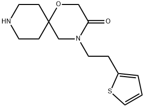 4-(2-Thiophen-2-yl-ethyl)-1-oxa-4,9-diaza-spiro[5.5]undecan-3-one Structure