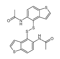 5,5'-bis-acetylamino-4,4'-disulfanediyl-bis-benzo[b]thiophene结构式