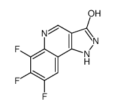 6,7,8-trifluoro-1,2-dihydropyrazolo[4,3-c]quinolin-3-one结构式