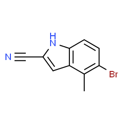 5-Bromo-4-methyl-1H-indole-2-carbonitrile structure