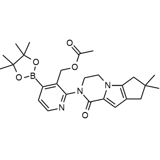 (2-(7,7-二甲基-1-氧代-1,3,4,6,7,8-六氢-2H-环戊并[4,5]吡咯并[1,2-a]吡嗪-2-基)-4-(4,4,5,5-四甲基-1,3,2-二氧硼烷-2-基)吡啶-3-基)乙酸甲酯图片