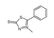 1,3,4-Thiadiazolium, 4,5-dihydro-3-methyl-2-phenyl-5-thioxo-, hydroxide, inner salt结构式