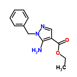 Ethyl 5-amino-1-benzyl-1H-pyrazole-4-carboxylate structure