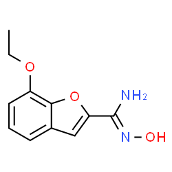 2-Benzofurancarboximidamide,7-ethoxy-N-hydroxy-(9CI) Structure