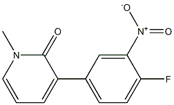 3-(4-fluoro-3-nitrophenyl)-1-methylpyridin-2(1H)-one Structure